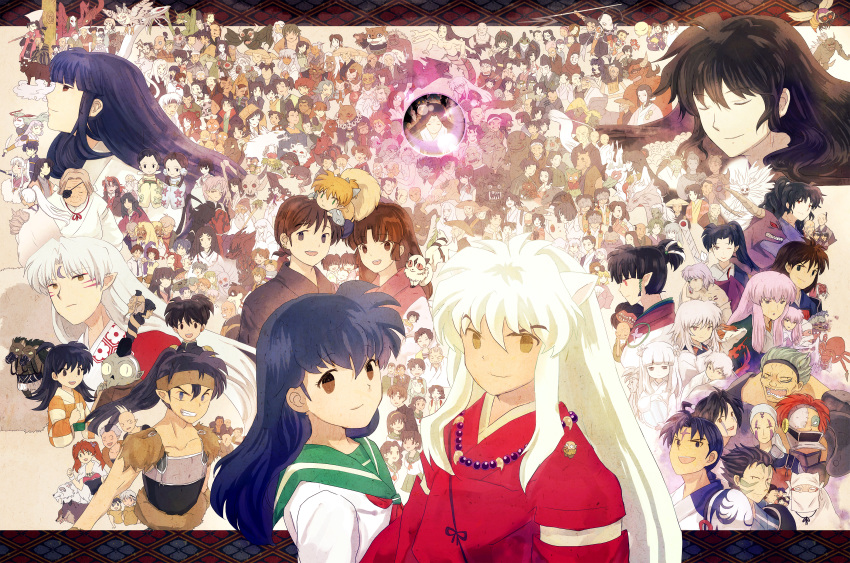 6+boys 6+girls a-un absolutely_everyone absurdres age_difference animal_ears arimi_(inuyasha) asuka_(inuyasha) ayame_(inuyasha) bankotsu_(inuyasha) bokusenou botan_(inuyasha) bovine bug bunza byakuya_(inuyasha) character_request commentary_request crescent demon dog_ears dragon enshi eri_(inuyasha) everyone extra facial_mark feline flea_(animal) gatenmaru ginkotsu ginta_(inuyasha) gokurakuchou goshinki hachiemon hakkaku hari_(inuyasha) has_bad_revision has_downscaled_revision highres higurashi_kagome higurashi_souta hiten hitomi_(inuyasha) hitomiko horns houjou_(inuyasha) ikeda_mayu ikeda_satoru inu_no_taishou inuyasha inuyasha:_kagami_no_naka_no_mugenjou inuyasha:_toki_wo_koeru_omoi inuyasha_(character) izayoi_(inuyasha) jaken jakotsu_(inuyasha) japanese_clothes jii-chan_(inuyasha) jinenji jinenji's_mother juuroumaru kaede_(inuyasha) kageroumaru kagura_(inuyasha) kaguya_(inuyasha) kaijinbou kamakiri_(inuyasha) kanna_(inuyasha) kappa kemukujara_no_bakemono kijo_urasue kikyou_(inuyasha) kirara_(inuyasha) kochou_(inuyasha) kohaku_(inuyasha) koharu_(inuyasha) kouga_(inuyasha) koume_(inuyasha) kouryuu_(inuyasha) kumo_gashira kuroro_(inuyasha) kyoukotsu liu_(koryu2319) lolicon long_hair mama_higurashi manten md5_mismatch menoumaru midoriko midoriko_(inuyasha) miroku_(inuyasha) momiji_(inuyasha) monkey mou-mou mukadejourou mukotsu multiple_boys multiple_girls muonna muotoko mushin_(inuyasha) musou myouga_(inuyasha) naraku_(inuyasha) nazuna_(inuyasha) nise_suijin photoshop_(medium) pointy_ears raccoon renkotsu resolution_mismatch rin_(inuyasha) ruri_(inuyasha) ryuukotsusei sakasagami_no_yura sango_(inuyasha) satoru_no_haha school_uniform serafuku sesshoumaru sesshoumaru's_mother shima_(inuyasha) shinidamachuu shippou_(inuyasha) short_hair shunran_(inuyasha) smile snake source_smaller souten spider suikotsu tail totosai translated tsubaki_(inuyasha) wolf yuka_(inuyasha)