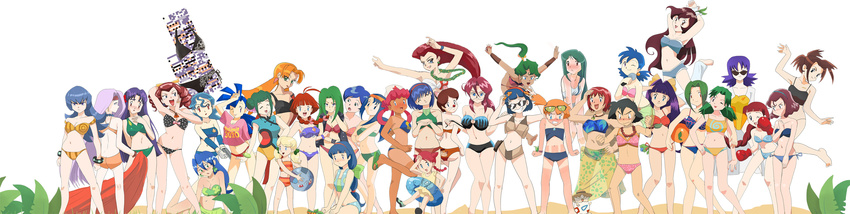 1boy 6+girls animal_ears anne_(pokemon) atsuko_(pokemon) atsumi_(pokemon) aya_(pokemon) ayame_(pokemon) ball beach beachball bikini black_hair blue_eyes blue_hair blush botan_(pokemon) boxing_gloves breasts brown_eyes brown_hair cat_ears cleavage collar collarbone crossdressing dark_skin elite_four emily_(pokemon) erika_(pokemon) everyone fuko_laramie_(pokemon) fuuko_laramie glasses gloves grass green_eyes green_hair gym_leader hanako_(pokemon) happy hat highres hokuto_(pokemon) huge_breasts ibanen ichiko_(pokemon) joy_(pokemon) junsaa_(pokemon) kanna_(pokemon) kaoruko_(pokemon) karin_(pokemon) kasumi_(pokemon) katsuko_(pokemon) kay_(pokemon) kiyomi_(pokemon) large_breasts leaf legs long_hair long_image manami_(pokemon) masami_(pokemon) midori_(pokemon) midriff mikan_(pokemon) misa_(pokemon) missingno missingno. missingno_(pokemon) mound_of_venus multiple_girls murasame_lindow_(pokemon) musashi_(pokemon) nana_(pokemon) natsume_(pokemon) navel nintendo nurse one-piece_swimsuit orange_hair panties pantyshot pink_hair pokemon pokemon_(anime) pokemon_(game) purple_eyes purple_hair red_hair reiko_(pokemon) rumika_(pokemon) ruriko_(pokemon) sarong satoshi_(pokemon) short_hair skirt smile swimsuit tan tanline team_rocket thighhighs trap tsubaki_(pokemon) uchikido_(pokemon) underwear upskirt white_panties wide_image wind_lift yamato_(pokemon) yuki_(pokemon) yuutou_seiyo yuutou_seiyo_(pokemon)