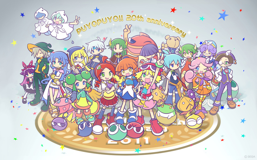 accord_sensei amitie andou_ringo arle_nadja carbuncle carbuncle_(puyopuyo) compile dongurigaeru draco_centauros everyone gothic_lolita highres klug lemres lolita_fashion madou_monogatari ocean_prince onion_pixy popoi puyo_puyo puyopuyo raffine rei-kun rider_(puyopuyo) risukuma risukuma-senpai rulue sasaki_maguro satan_(puyopuyo) schezo_wegey sig suketoudara witch witch_(puyopuyo) yu-chan