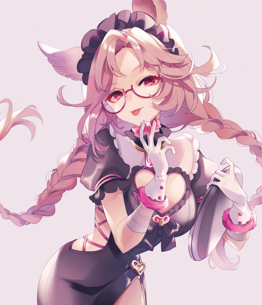 animal_ears catherine_(granblue_fantasy) dress granblue_fantasy megane tagme