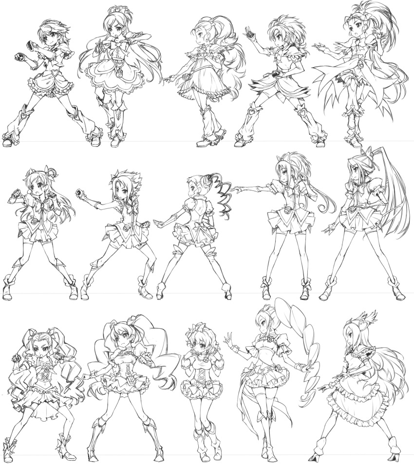 cure_aqua cure_berry cure_black cure_bloom cure_dream cure_egret cure_lemonade cure_mint cure_passion cure_peach cure_pine cure_rouge cure_white fresh_precure! futari_wa_precure futari_wa_precure_max_heart futari_wa_precure_splash_star futari_wa_precure_splash_star futari_wa_pretty_cure futari_wa_pretty_cure_max_heart haga_yui highres kujou_hikari milky_rose misumi_nagisa precure shiny_luminous yes!_precure_5 yukishiro_honoka