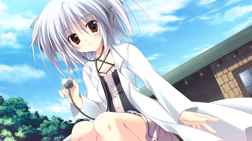 gakuou game_cg gray_hair korie_riko mayuzumi_hinayu