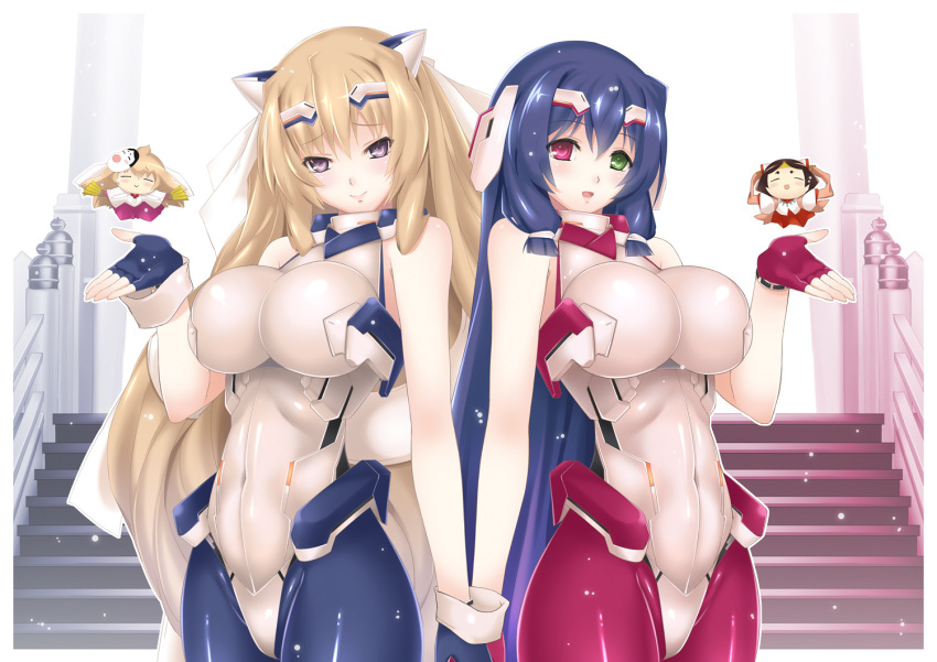 aoi_kimi asama_tomo bodysuit chibi heterochromia kyoukai_senjou_no_horizon lintanghaseo