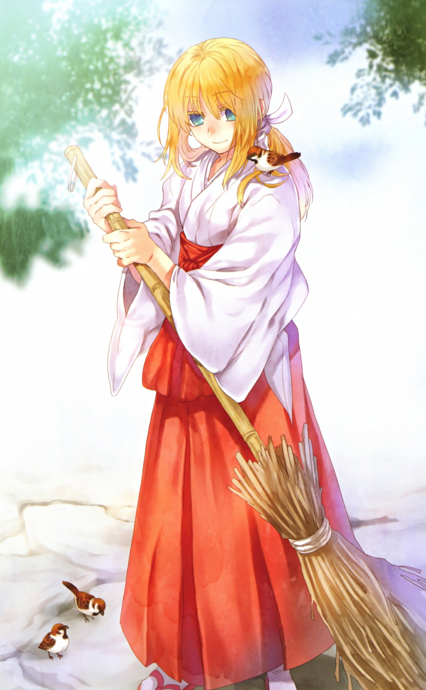 fate/stay_night miko saber tenkuu_sphere type-moon