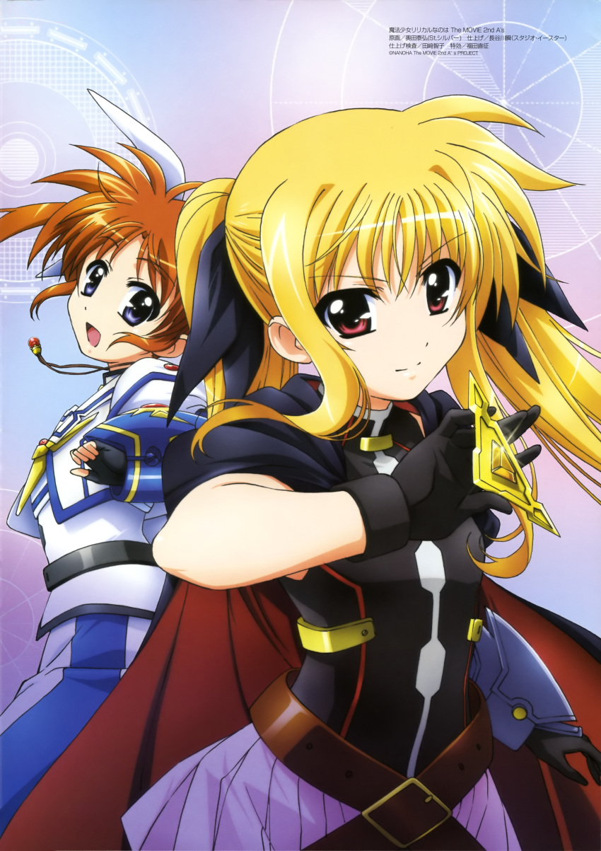 fate_testarossa mahou_shoujo_lyrical_nanoha mahou_shoujo_lyrical_nanoha_a's mahou_shoujo_lyrical_nanoha_the_movie_2nd_a's okuda_yasuhiro tagme takamachi_nanoha