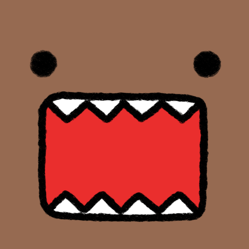 boykisser07 brown_body domo-kun hi_res male open_mouth solo