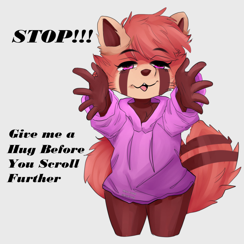 1:1 2022 ailurid anthro artyom_(artyomtheredpanda) black_text bottomless brown_body brown_fur brown_nose clothed clothing digital_drawing_(artwork) digital_media_(artwork) english_text eyebrow_through_hair eyebrows fur hair hi_res hoodie humanoid_hands looking_at_viewer male male_anthro mammal meyo_crowp narrowed_eyes open_mouth orange_body orange_fur orange_hair oversized_clothing oversized_hoodie oversized_topwear pink_clothing pink_eyes pink_hoodie pink_topwear portrait reaching_towards_viewer red_panda shaded simple_background solo tail tan_body tan_fur text three-quarter_portrait topwear translucent translucent_hair white_background