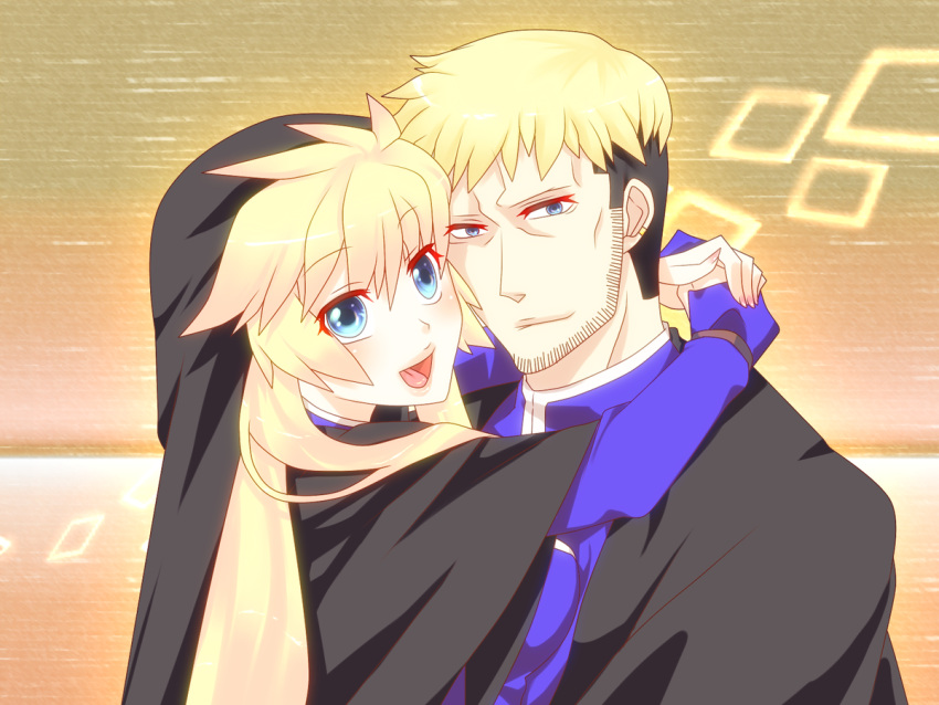 blonde_hair blue_eyes dual_persona female goeniko goenitz king_of_fighters kof long_hair m.u.g.e.n male mugen_(game) rule_63 snk