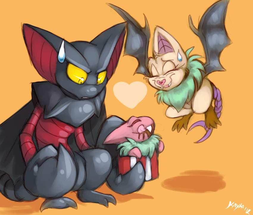 ambiguous_gender baby bat candy chocolate conditional_dnp dessert digital_media_(artwork) ebonychimera feral food generation_4_pokemon generation_5_pokemon gliscor glistening group heart_symbol hi_res holidays hybrid mammal nintendo pokemon pokemon_(species) swoobat valentine's_day young