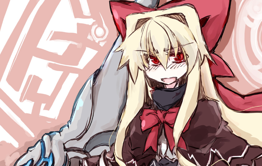 beru blonde_hair commentary_request female hourai_doll lance polearm solo touhou weapon