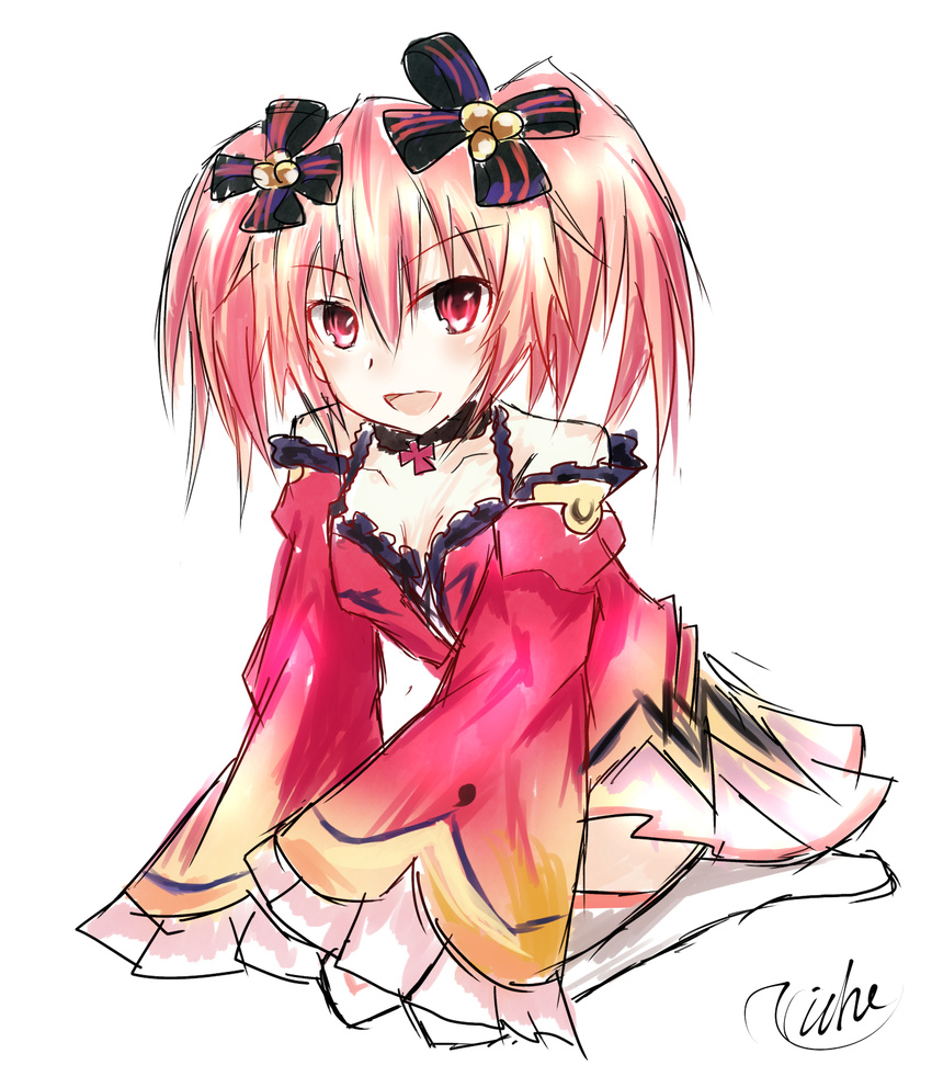 alyn_(fairy_fencer_f) female female looking_at_viewer niche-tan pink_eyes pink_hair solo