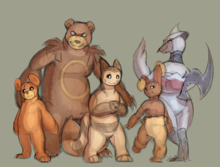 2024 absurd_res anthro bear black_sclera brown_body brown_fur brown_nose buneary daviddarient203 frederick_(daviddarient203) frown fur furret generation_2_pokemon generation_4_pokemon grey_background grey_body group hi_res looking_at_viewer male mammal multicolored_body multicolored_fur nintendo orange_body orange_fur pokemon pokemon_(species) scowl simple_background skarmory spanish_description standing tan_body tan_fur teddiursa theodoro_(daviddarient203) two_tone_body two_tone_fur ursaring white_eyes