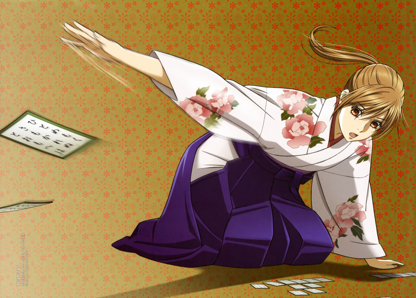 absurdres ayase_chihaya brown_eyes chihayafuru female highres japanese_clothes nimura_yuuji solo