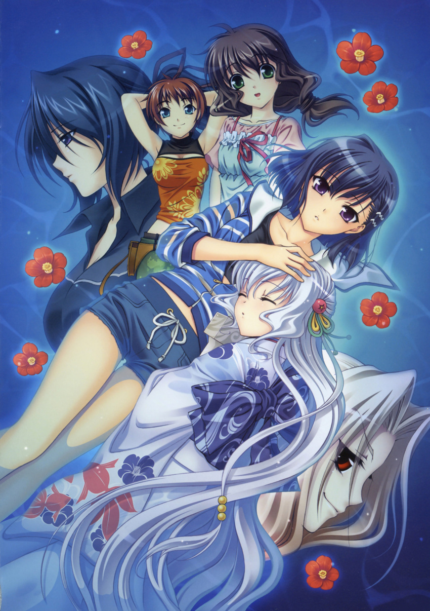 aizawa_yasumi aoi_shiro hal kaya_(aoi_shiro) kohaku_(aoi_shiro) kyan_migiwa nami_(aoi_shiro) osanai_shouko success