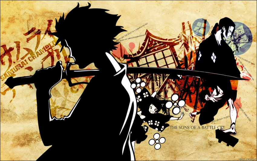 fuu jin mugen samurai_champloo sunset sword weapon