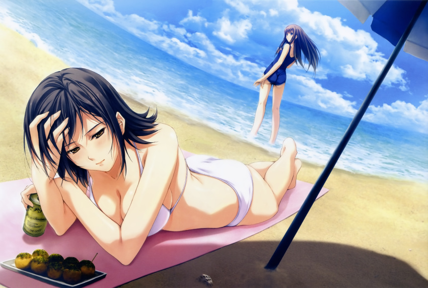 beach bikini mizugi pianissimo shirakawa_ayane sugina_miki tachibana_mikage