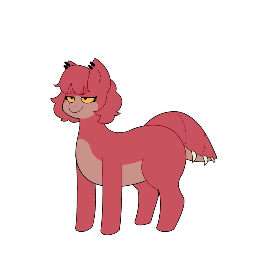 2024 black_eyes digital_media_(artwork) ear_piercing earth_pony equid equine female feral friendship_is_magic fur golde hair half-closed_eyes hasbro hi_res horse mammal mane multicolored_body multicolored_fur my_little_pony narrowed_eyes piercing pink_body pink_ears pink_fur pink_hair pink_mane pink_nose pink_tail pony quadruped simple_background smile solo spiked_tail spikes spikes_(anatomy) tail two_tone_body two_tone_fur two_tone_tail white_background yellow_sclera