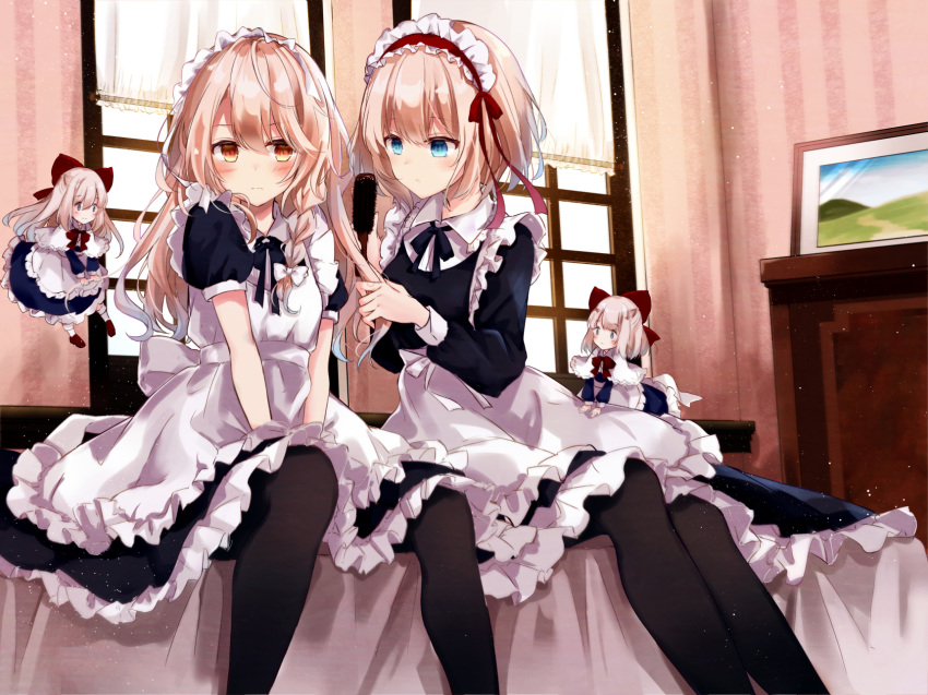 alice_margatroid hourai kirisame_marisa kisaragi_yuri maid pantyhose shanghai_doll touhou