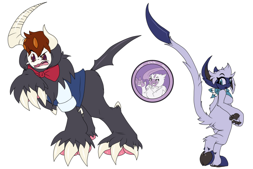 3:2 absol absurd_res alpha_channel alternate_species bandana bow_tie chibi_the_absol demon female generation_3_pokemon hi_res hyperchibiabsol invalid_tag kerchief male nintendo padded_hoof padded_hooves pawpads paws pokemon pokemon_(species) species spottie_the_demon toon_demon toony transformation