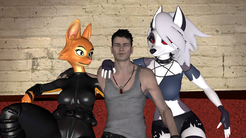 16:9 3d_(artwork) anthro canid canid_demon canine canis capcom dante_(dmc) demon devil_may_cry diane_foxington digital_media_(artwork) dreamworks duo female fox garry's_mod group hellhound helluva_boss hi_res human humanoid loona_(aeridiccore) loona_(helluva_boss) male male/female mammal mythological_canine mythological_creature mythology pit_lombardi the_bad_guys trio widescreen wolf