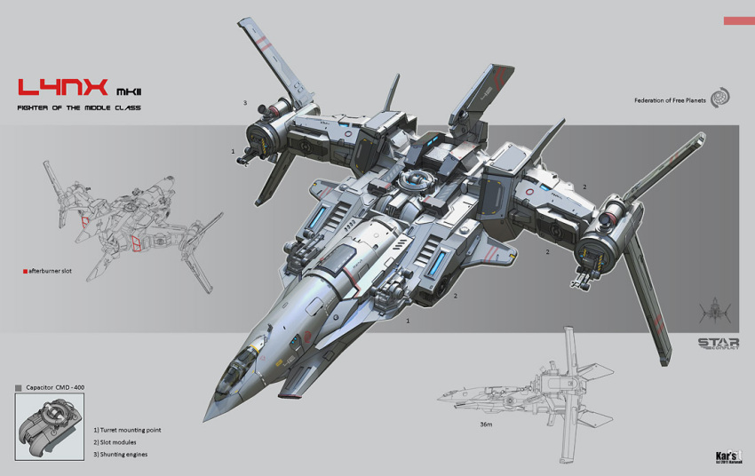 blueprint_(medium) canopy_(aircraft) cockpit commentary concept_art engine english_text federation_(star_conflict) fighter_(star_conflict) glowing jet_engine karanak logo machinery mechanical military military_vehicle no_humans original photoshop_(medium) realistic science_fiction spacecraft star_conflict starfighter thrusters vehicle_focus