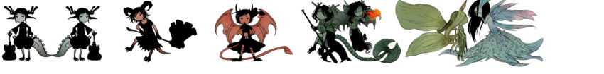 6+girls asylum_demon axe belfry_gargoyle bug butterfly commentary_request dark_souls_(series) dark_souls_i demon_firesage hammer hellkite_dragon highres horns mabino215 monster_girl moonlight_butterfly_(dark_souls) multiple_girls personification seath_the_scaleless tail taurus_demon weapon wide_image wings