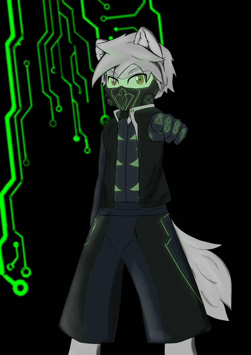 absurd_res canid canine canis drexelfur futuristic hi_res humanoid kemono male mammal mask solo wolf