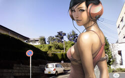  headphones photoshop stanley_lau tagme wallpaper  rating:questionable score: user:bot