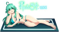 1girls almost_naked barefoot bikini breasts female female_only green_eyes green_hair header humanoid large_breasts lucidsky lying lying_on_side nail_polish on_side rule_34-tan rule_34_(booru) simple_background site-tan solo solo_female solo_focus swimsuit teeth text toenail_polish rating:Explicit score:240 user:usernam