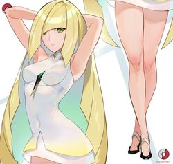 aether_foundation armpits bare_legs blonde_hair female female_only fully_clothed lusamine_(pokemon) pokemon pokemon_sm sendrawz solo standing rating:Explicit score:164 user:TheRedMaverick