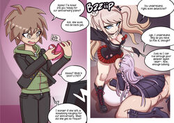 1boy 1futa 1girls blazer blonde_hair blue_eyes boots bottomless bow bra breasts brown_eyes brown_hair button_down_shirt cheating cheating_girlfriend chocovenus_(body_type) cleavage clothed clothing commissioner_upload cucked_by_futa cuckold danganronpa danganronpa:_trigger_happy_havoc dialogue dvd english_dialogue english_text female filming fully_clothed futa futa_on_female futanari gift gift_box gigantic_breasts heel_boots heeled_boots hoodie huge_ass huge_breasts human izzybsides junko_enoshima kirigiri_kyouko kneeling light-skinned_female light-skinned_futanari light-skinned_male light_skin male mostly_clothed naegi_makoto netorare no_panties ntr pants purple_eyes purple_hair pussy recording skirt standing text tie venus_body rating:Explicit score:41 user:Shirenafterdark