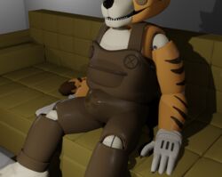 absurd_res absurdres animatronic animatronics blender blender_(software) blender_eevee brown_clothing brown_pants bulge bulge_growth cum_in_panties cum_in_pants cum_inside fazbear_fanverse fazbear_frights five_nights_at_freddy's fivenightsatfreddys fnaf freddy_fazbear's_pizzeria_simulator george george_(jolly) george_(jolly4) george_goodtime(jolly) george_nudes george_nudity georgenudes georgenudity growing_penis jolly jolly_(game) jolly_4 lonner_(artist) male_only non-human nude nude_male nudity nudity_goodtime orange_body orange_fur orange_hair orange_tail pants penis_growth rendered scout_b(artist) sex sitting sofa tiger tiger_tail white white_background white_floor rating:Explicit score:6 user:Scout_B