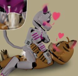 3d beige_penis blender brown_eyes cum cum_in_ass cum_in_pussy cum_inside cum_inside_vagina domestic_cat five_nights_at_freddy's fnaf george_(jolly) george_(jolly4) george_goodtime(jolly) jolly jolly_(game) jolly_4 love maxie_(jolly) maxie_(jolly4) maxie_goodtime(jolly) pink_eyes render rendered robot sex tails tiger white_tail white_tiger rating:Explicit score:2 user:XXFNAFfanM16