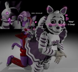 3d ahe_gao anus blender blender_(software) cat_ears cat_girl cat_tail catgirl cindy cindy_(fnac) cindy_feet cindy_nudes_(fnac) cindy_tail cindynude cindynudes facesitting fazbear_fanverse fazbear_frights female female/female female_only five_nights_at_candy's five_nights_at_freddy's fivenightsatfreddys glamrock_cindy glamrock_cindy_(fnac) glowing glowing_ass glowing_pussy jolly jolly_(game) jolly_4 lesbian_kiss lesbian_sex maxie_(jolly) maxie_(jolly4) maxie_goodtime(jolly) maxie_nude maxienudes no_pantie nude nude_female nudity nudity_goodtime oral oral_sex purple purple_anus purple_body purple_boobs purple_eyes purple_fur purple_hair purple_legs purple_nipples purple_paws purple_skin purple_tail rendered sex skirt skirt_lift sweat tiger tongue tonguejob vaginal_penetration white_feet white_fur white_tail white_tiger yuri rating:Explicit score:8 user:Scout_B