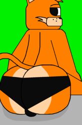 2d 2d_(artwork) animatronic ass big_ass big_butt bulge classic_george_(jolly2) domestic_cat drawing drawn five_nights_at_freddy's george_(jolly) jolly jolly_(game) jolly_2 non-human nude_male nudity orange_fur orange_hair orange_tail tail tiger_tail underpants underwear rating:Explicit score:1 user:Candy_c