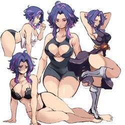 1girls alternate_costume barefoot boku_no_hero_academia different_poses feet kaina_tsutsumi lady_nagant medium_breasts medium_hair my_hero_academia purple_eyes purple_hair rakeemspoon short_hair solo rating:Explicit score:292 user:Bojack561