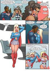 1boy 3girls amazon belt big_breasts bikini black_hair blonde_hair blue_eyes blush calvin_ellis choker cleavage comic dark-skinned_male dark_skin dc dc_comics dialogue diana_prince dick_sucking_lips earrings edit english_text flirting huge_breasts interracial john_persons justice_league kara_zor-el kara_zor-l light-skinned_female long_hair miniskirt muscular_male page_4 pleated_skirt ponytail power_girl rabies-t-lagomorph seductive short_hair skirt supergirl superman superman_(calvin_ellis) superman_(series) swimsuit tan_skin text themysciran voluptuous wonder_woman wonder_woman_(series) rating:Explicit score:87 user:Toastiness