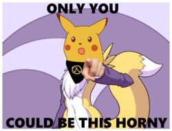  anthro bandai_namco canid digimon digimon_(species) ember_the_firesmart_fox english_text female firesmartcanada generation_1_pokemon half-life_2 lambda mammal meme nintendo pikachu pokemon pokemon_(species) renamon solo stepduck surprised_expression text 