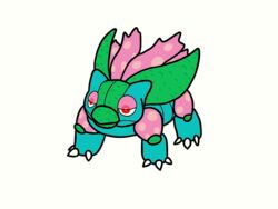  2017 3_toes 4:3 alternate_species ambiguous_gender arthropod blue_body blue_exoskeleton bugdex claws digital_drawing_(artwork) digital_media_(artwork) exoskeleton fakemon feet feral front_view frown full-length_portrait generation_1_pokemon green_body green_exoskeleton half-closed_eyes insect_wings insects leaf markings multicolored_body multicolored_exoskeleton narrowed_eyes nintendo pink_body pink_exoskeleton pink_spots pink_wings pokemon pokemon_(species) portrait quadruped red_eyes ricky_hoffman simple_background solo spots spotted_body spotted_exoskeleton spotted_wings standing toe_claws toes toony translucent translucent_body venusaur white_background white_claws wings 