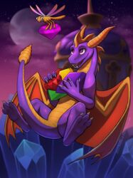  absurd_res activision arthropod crystal dragon dragonfly duo european_mythology feral ferilla flying gem happy hi_res horn insects male mythological_creature mythological_scalie mythology paws playful pronounced_browridge scalie sparx spyro spyro_reignited_trilogy spyro_the_dragon tail western_dragon 