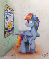  2016 absurd_res blue_body blue_feathers blue_hair cutie_mark equid equine eyelashes feathered_wings feathers female feral fleetfoot_(mlp) friendship_is_magic hair hasbro hi_res hooves mammal multicolored_hair my_little_pony mythological_creature mythological_equine mythology orange_hair pegasus rainbow_dash_(mlp) rainbow_hair selenophile soarin_(mlp) solo spitfire_(mlp) wings wonderbolts_(mlp) 