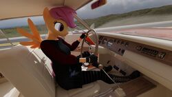  16:9 3d_(artwork) 4k absurd_res animal_humanoid anthro blender_(artwork) boots bottomwear car clothed clothing digital_media_(artwork) equid equid_humanoid equine female flutterpink_3d footwear friendship_is_magic gloves handwear hasbro hi_res horse humanoid inside_car mammal mammal_humanoid my_little_pony mythological_creature mythological_equine mythology outside pegasus pegasus_humanoid pony road scootaloo_(mlp) shirt shoes skirt small_wings solo topwear vehicle widescreen wings 