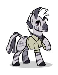  2018 alpha_channel black_eyelids black_hooves black_outline clothed clothing collared_shirt countershade_snout countershading cutie_mark digital_drawing_(artwork) digital_media_(artwork) equid equine fan_character feral flat_colors fur grey_body grey_fur grey_mane grey_stripes half-closed_eyes hasbro hooves izilo kymsnowman looking_at_viewer low_res male mammal mane markings my_little_pony narrowed_eyes outline partially_clothed portrait purple_eyes raised_leg shadow simple_background smile snout solo standing striped_legs striped_mane striped_markings striped_tail stripes tail tail_markings tails_of_equestria tan_clothing tan_shirt tan_topwear them&#039;s_tabletop_herds toony topwear transparent_background white_mane zebra 