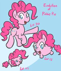  2012 atlur blue_eyes chart cutie_mark earth_pony english_text equid equine evolution evolution_chart female feral friendship_is_magic fur group hair hasbro horse long_hair mammal my_little_pony pink_body pink_fur pink_hair pinkie_pie_(mlp) pony square_crossover text 