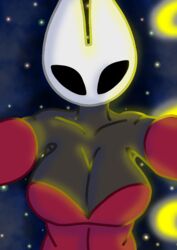  anthro aquaticerotica black_body black_skin dominant dominant_female female hollow_knight hornet_(hollow_knight) humanoid night pinned pinned_to_ground sky solo star starry_sky team_cherry 