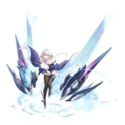  aircraft airplane artist_request azur_lane bare_shoulders black_thighhighs blue_jacket boots breasts brown_thighhighs closed_mouth coat collarbone covered_navel female flight_deck full_body grey_hair hair_between_eyes highleg highleg_leotard highres jacket large_breasts leaning_forward leotard long_sleeves looking_at_viewer machinery medium_hair off_shoulder official_art open_clothes open_coat open_jacket purple_coat purple_eyes rigging san_jacinto_(azur_lane) sideboob skindentation sleeveless smile smoke solo standing thighhighs thighs transparent_background two-tone_leotard white_leotard 