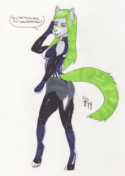  absurd_res anthro ass canid canine canis dreadwolfclaw1990 female hero heroine hi_res jennifer_walters mammal marvel she-hulk solo superhero sybil_mccready wolf 