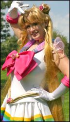  bishoujo_senshi_sailor_moon blonde_hair cosplay gloves long_hair lowres photo sailor_fuku sailor_moon school_uniform serafuku 