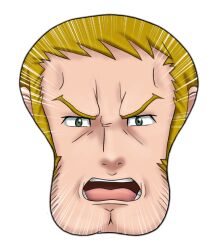  chin emphasis_lines face gundam gundam_age iwark_briar male_focus meme mousepad parody simple_background solo tk8d32 we&#039;re_forced! white_background 