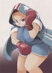  balrog boxing_gloves breasts capcom dark_skin glasses large_breasts m_bison rule_63 street_fighter 